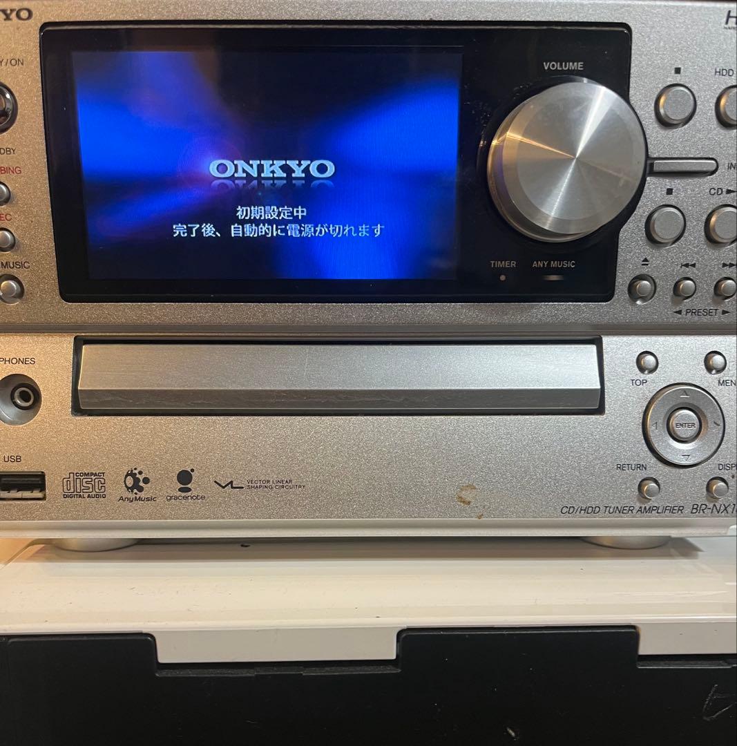 ONKYO BR-NX10 CD HDD ミニコンポ リモコン　マニュアル類付き