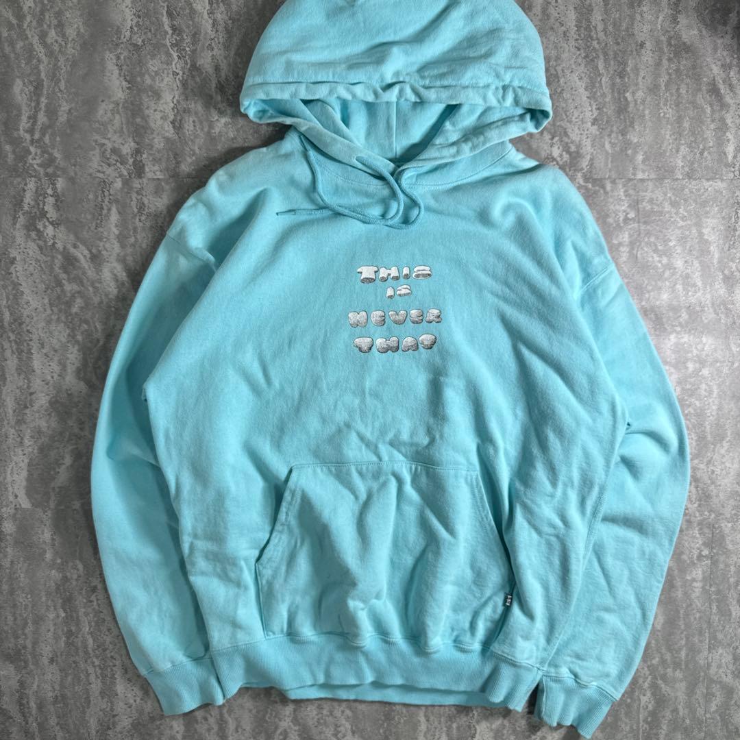 thisisneverthat ネバザ パーカー フーディ ブルー S - メルカリ