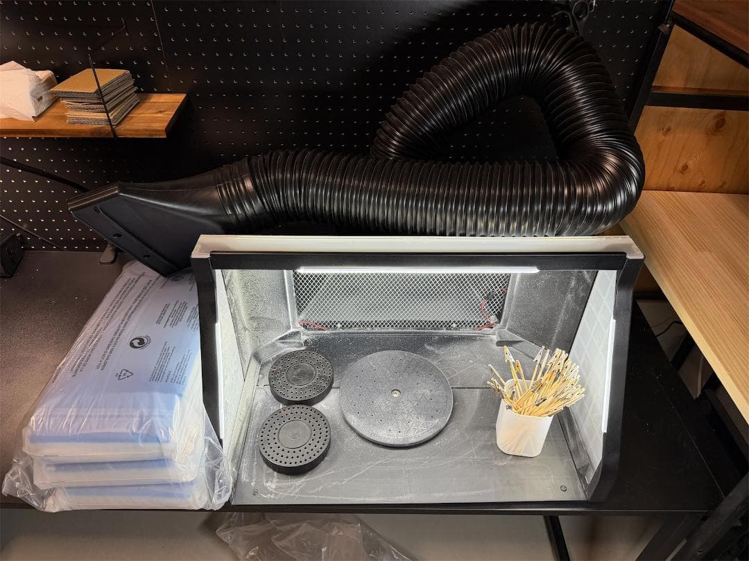 urilife 塗装ブース 換気機能付き フィルター6セット分付き - メルカリ