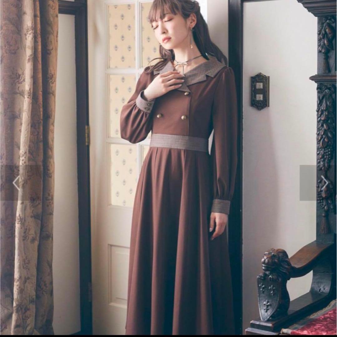 美品 メゾンドフルール カノン canone サラのロマンスワンピース