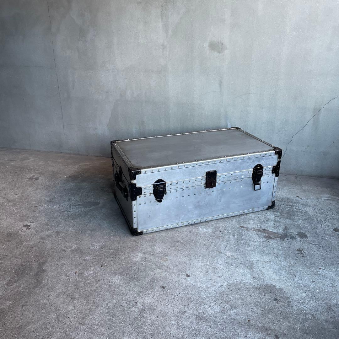 オールドビンテージ US製 アルミケース ジュラルミントランクケース