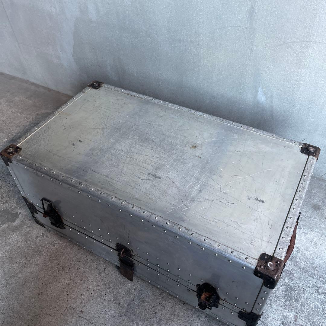 オールドビンテージ US製 アルミケース ジュラルミントランクケース