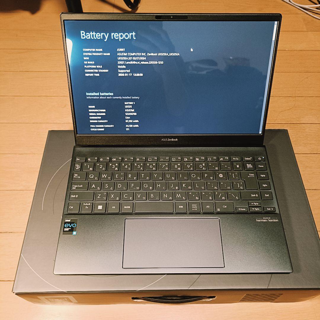 有機EL】ASUS ZenBook 13、 16GBメモリ、 ケース・箱付