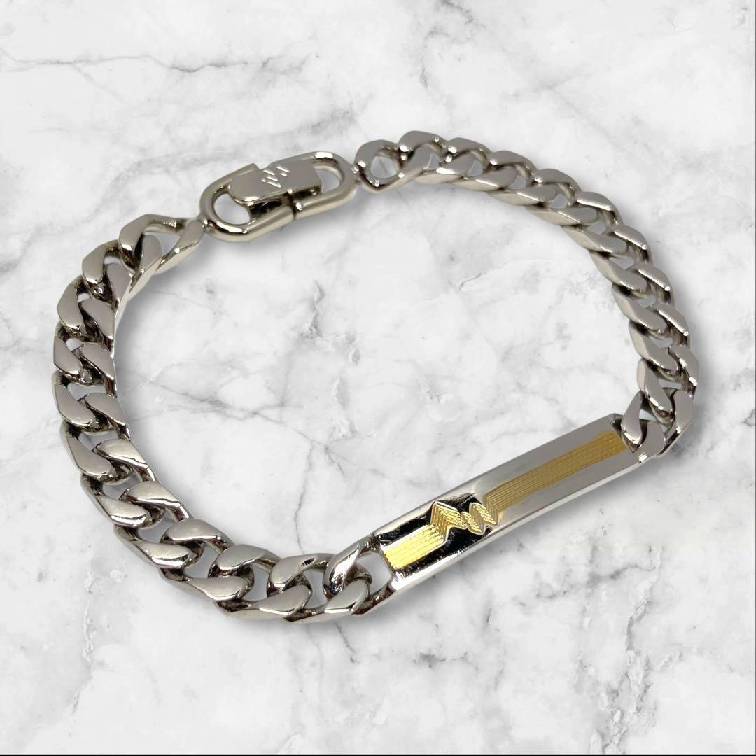 マリオバレンチノ 喜平ブレスレット プレート シルバー×ゴールド 1-96 楽天市場】メンズ ブレスレット シルバー ゴールド ブランド 喜平