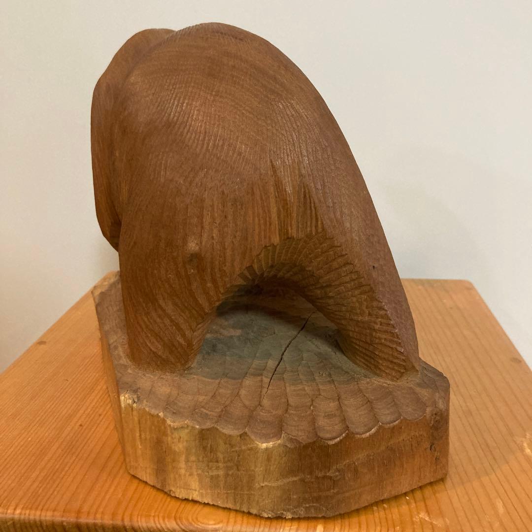 加藤貞夫 木彫り熊 八雲 美品 貴重 木彫 - メルカリ