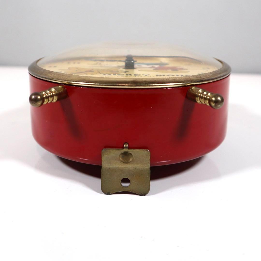 動作OK】BRADLEYその③ 1960～70年ミッキー ゼンマイ目覚まし時計