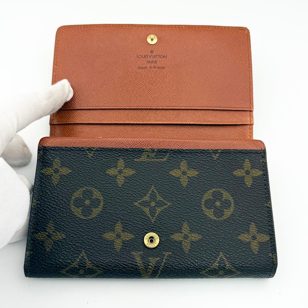 訳あり】ルイヴィトン モノグラム ポルトモネ ビエ トレゾール L字