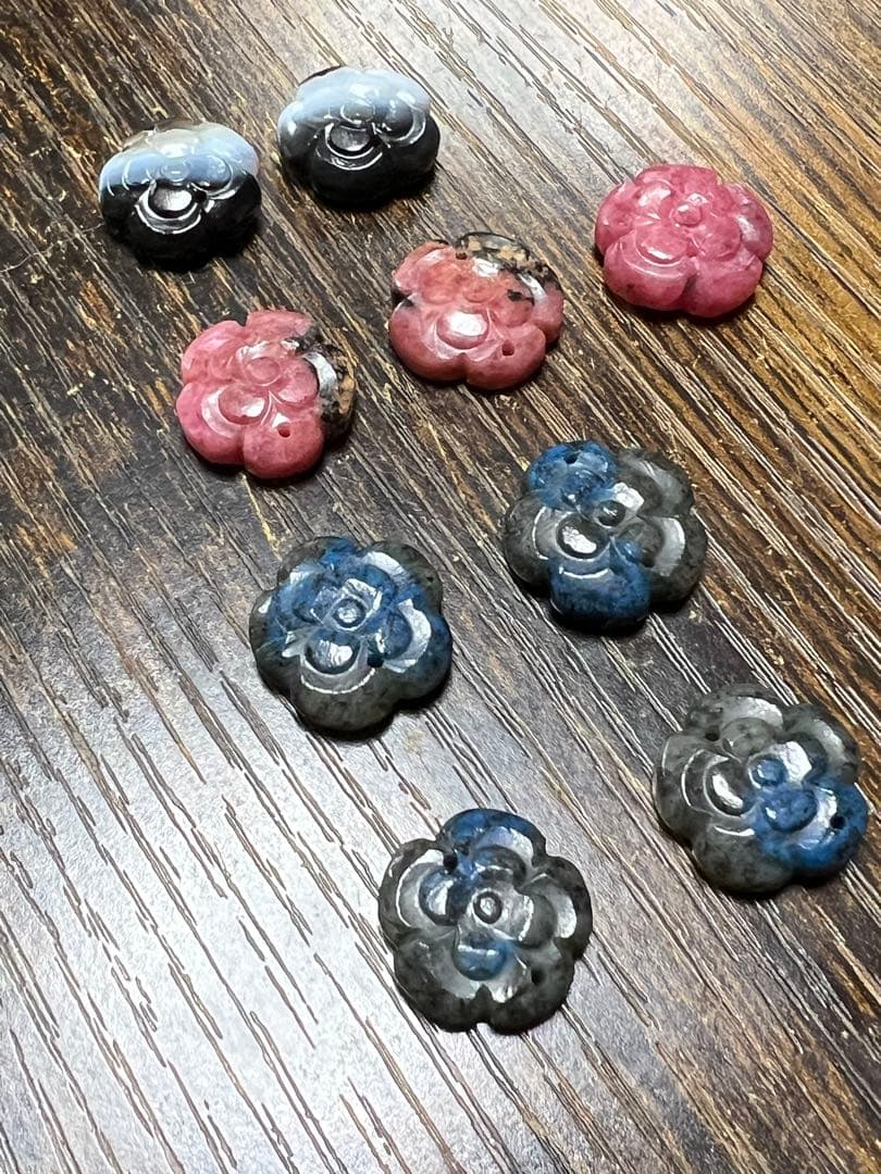 じばにゃん様専用❤️ バンデットアゲート カメリアカービング 14kgf