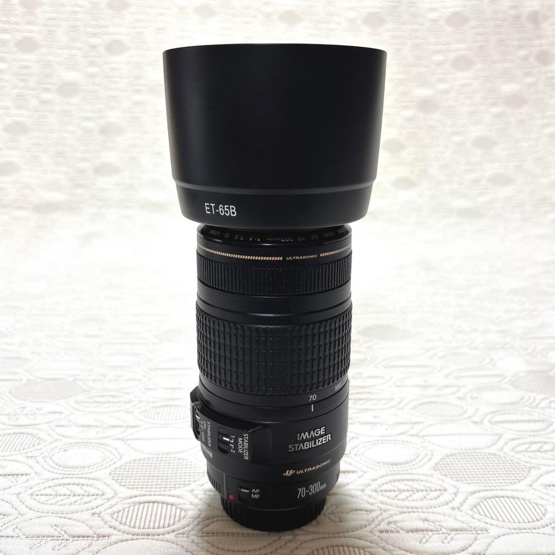 Canon70-300 ズームレンズ イメージスタビライザー ET-65B付き
