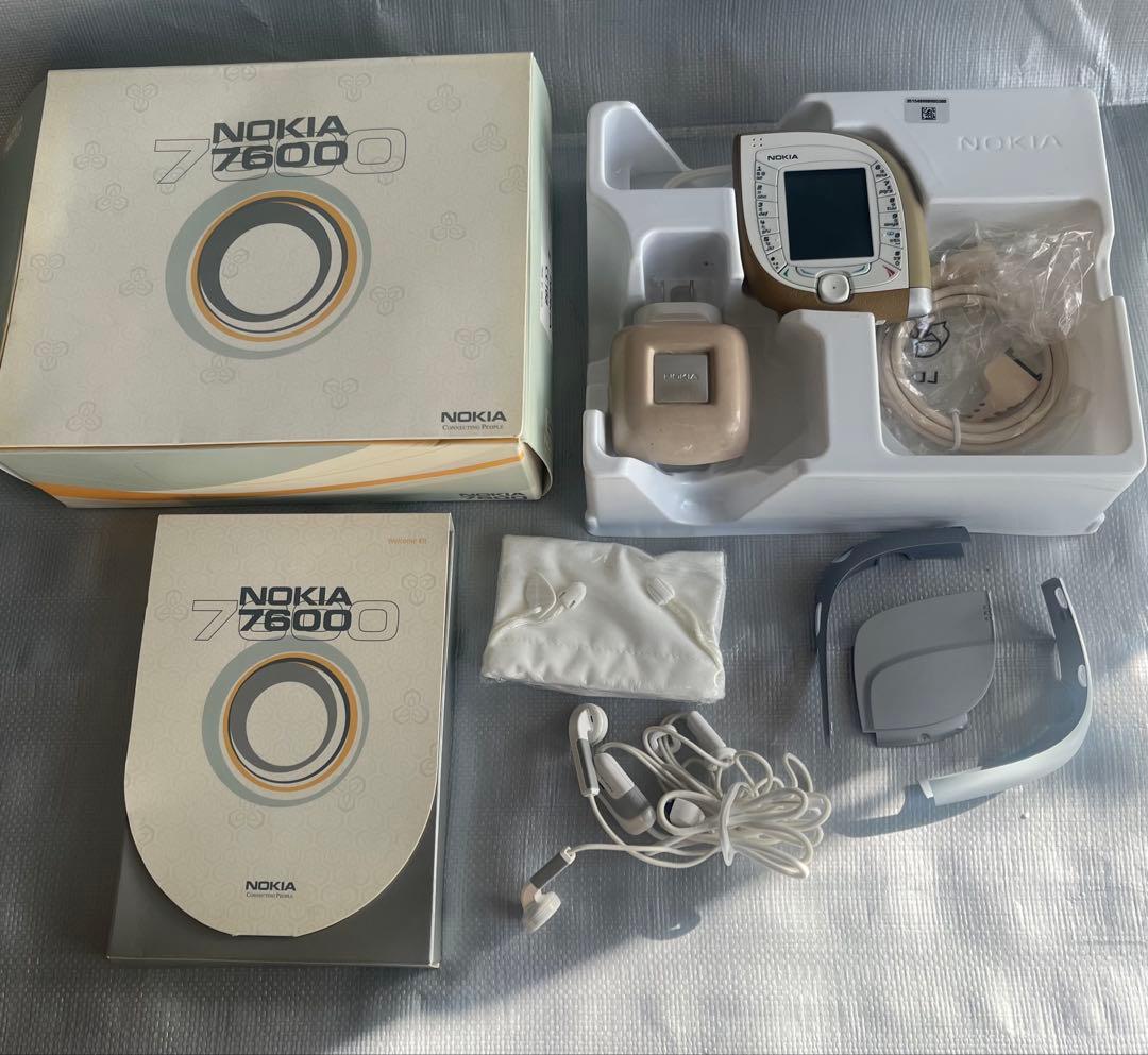 良*S様 Nokia 7600 本体 ホワイト/ゴールド