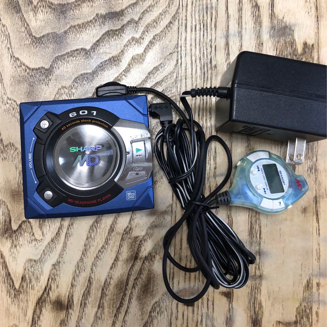 SHARP MDヘッドホンプレーヤー MD-ST601-A - メルカリ