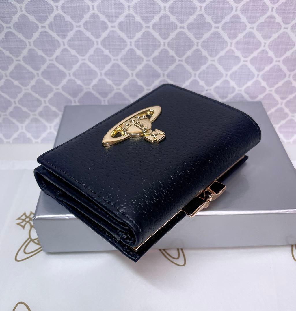 最新☆新品】ヴィヴィアン・ウエストウッド 三つ折り財布 ブラック
