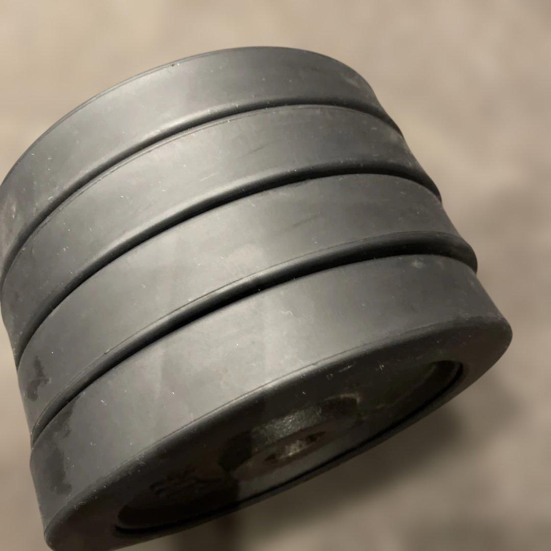 5kgダンベルプレート ラバー付き4枚 計20KG - メルカリ