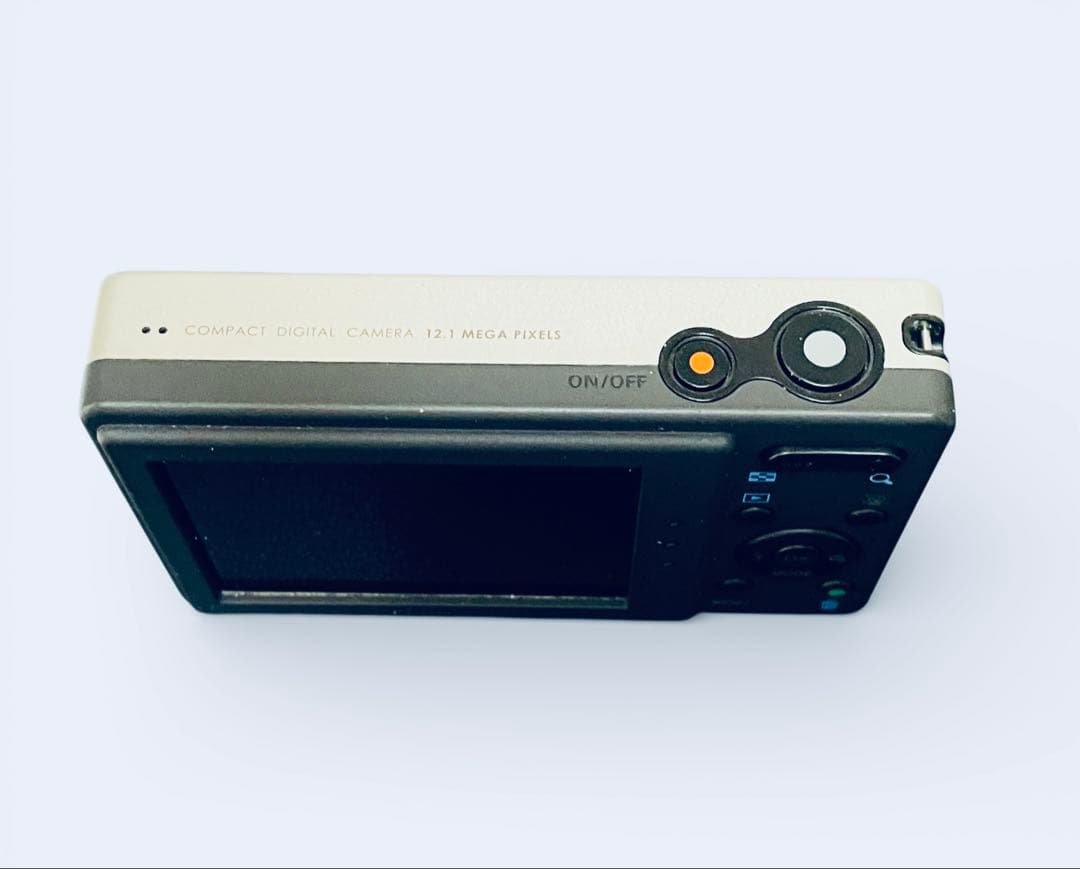 （美品）PENTAX Optio H90 コンパクトデジタルカメラ 銀x黒カラー