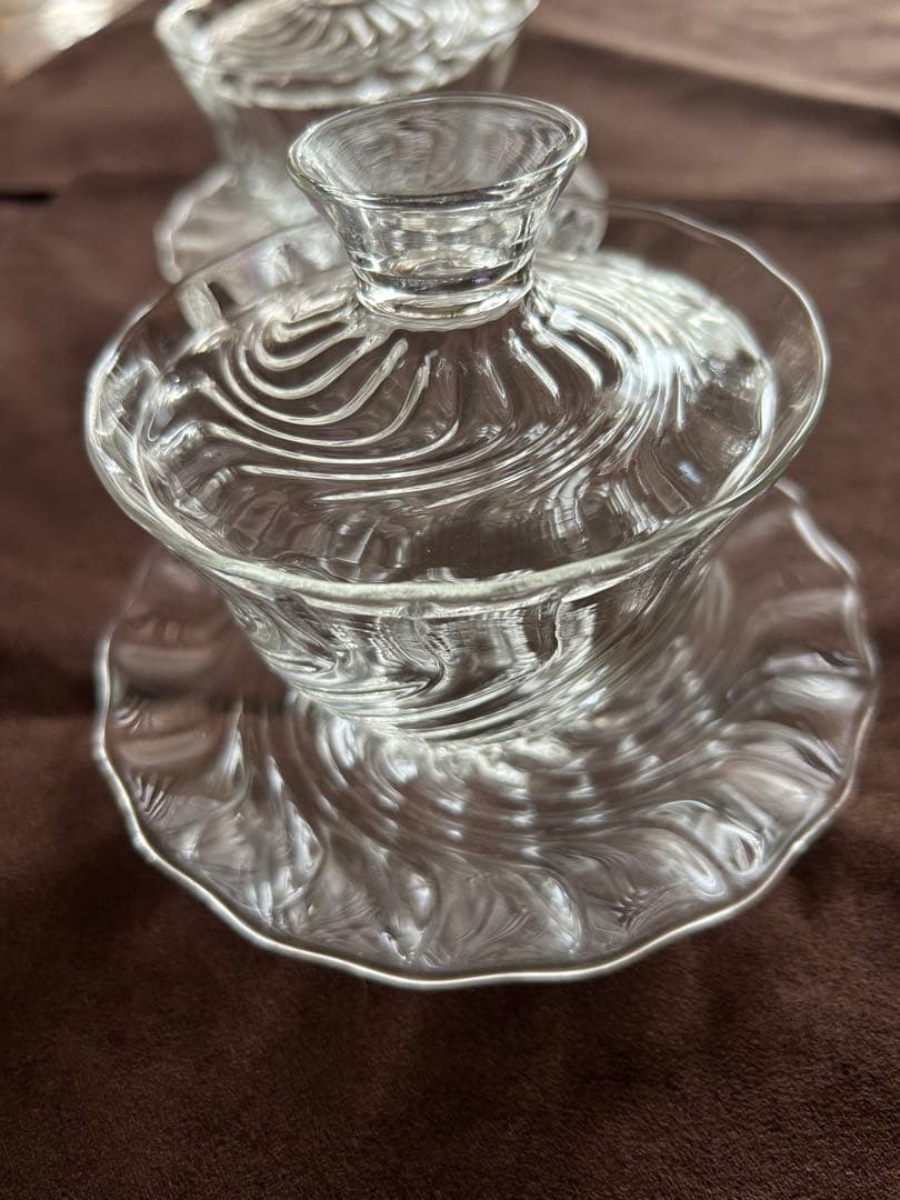 glass atelier えむに 蓋碗 Flow ペア えむにガラス - メルカリ