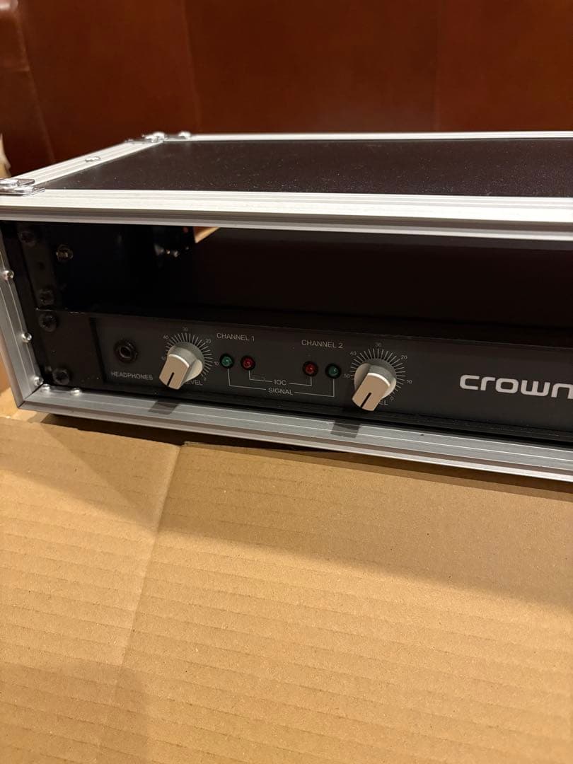 crown D-45 パワーアンプ&2Uハードケースセット