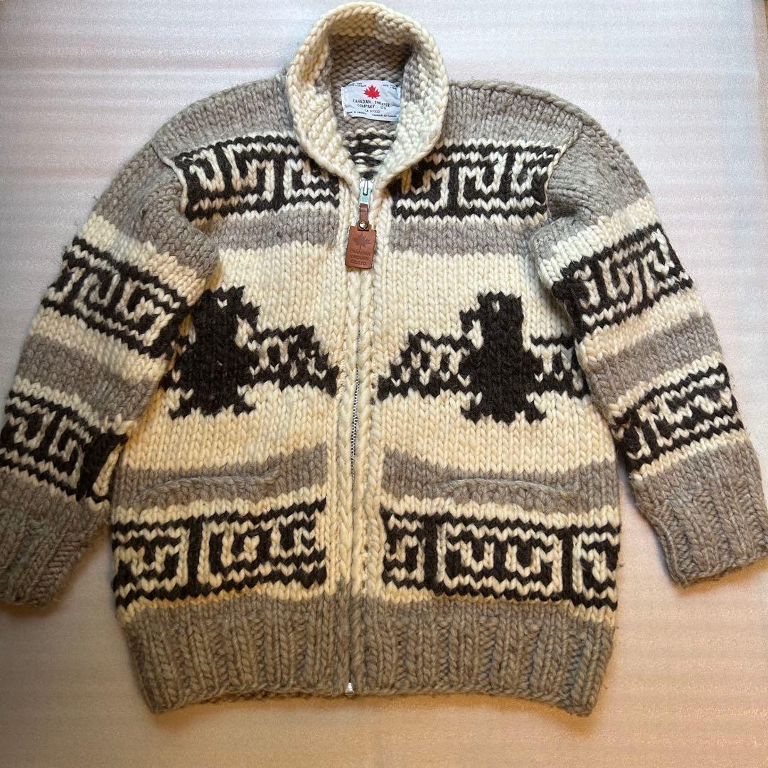 本物カナダ製 カウチンセーター CANADIAN SWEATER COMPANY - メルカリ