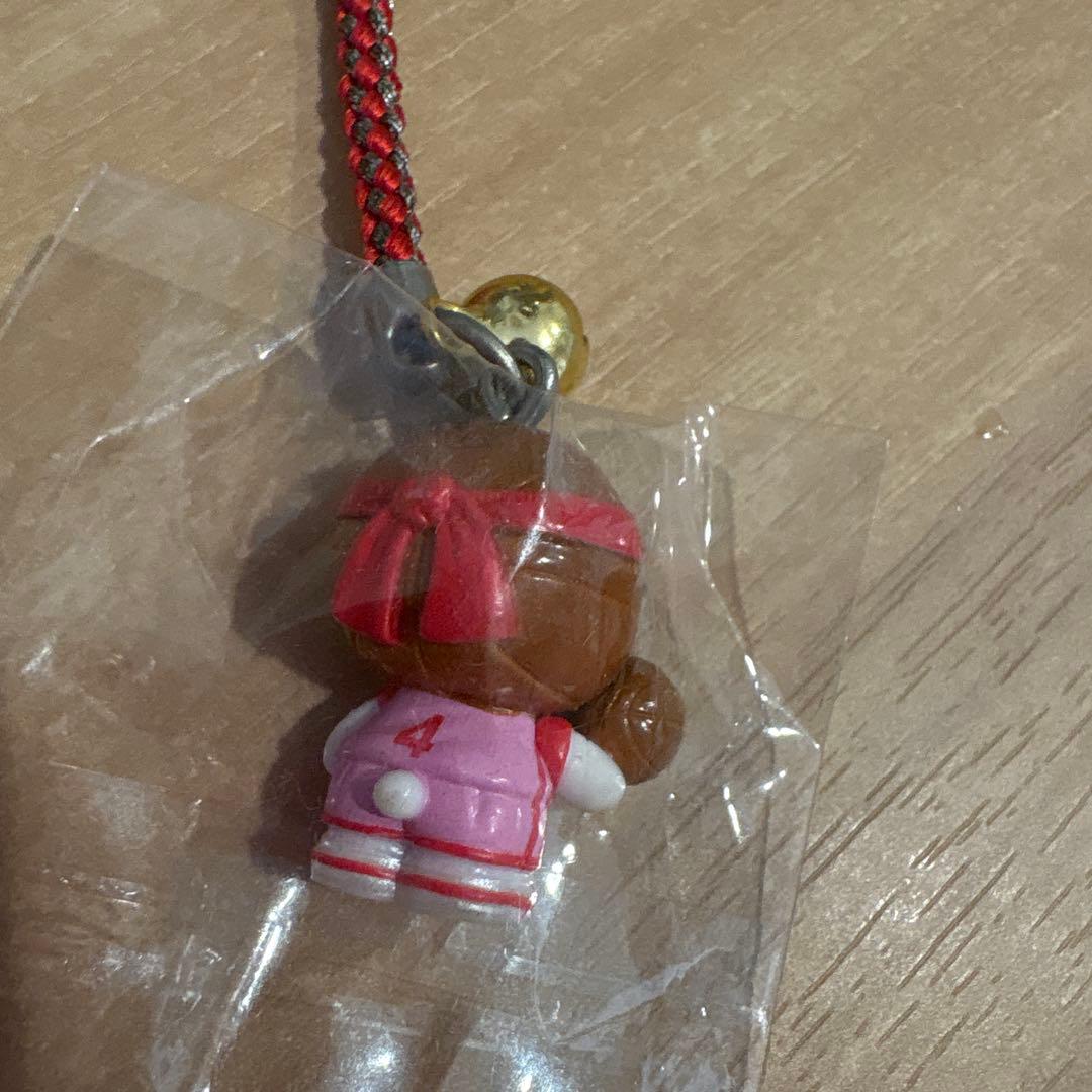 み*き様 ハローキティ ストラップ 体育会系 バスケットボール 根付