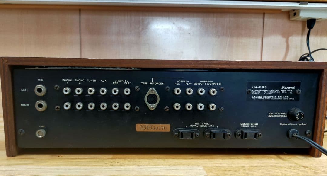 Sansui アンプ　CA-606 CD-5 BA-60