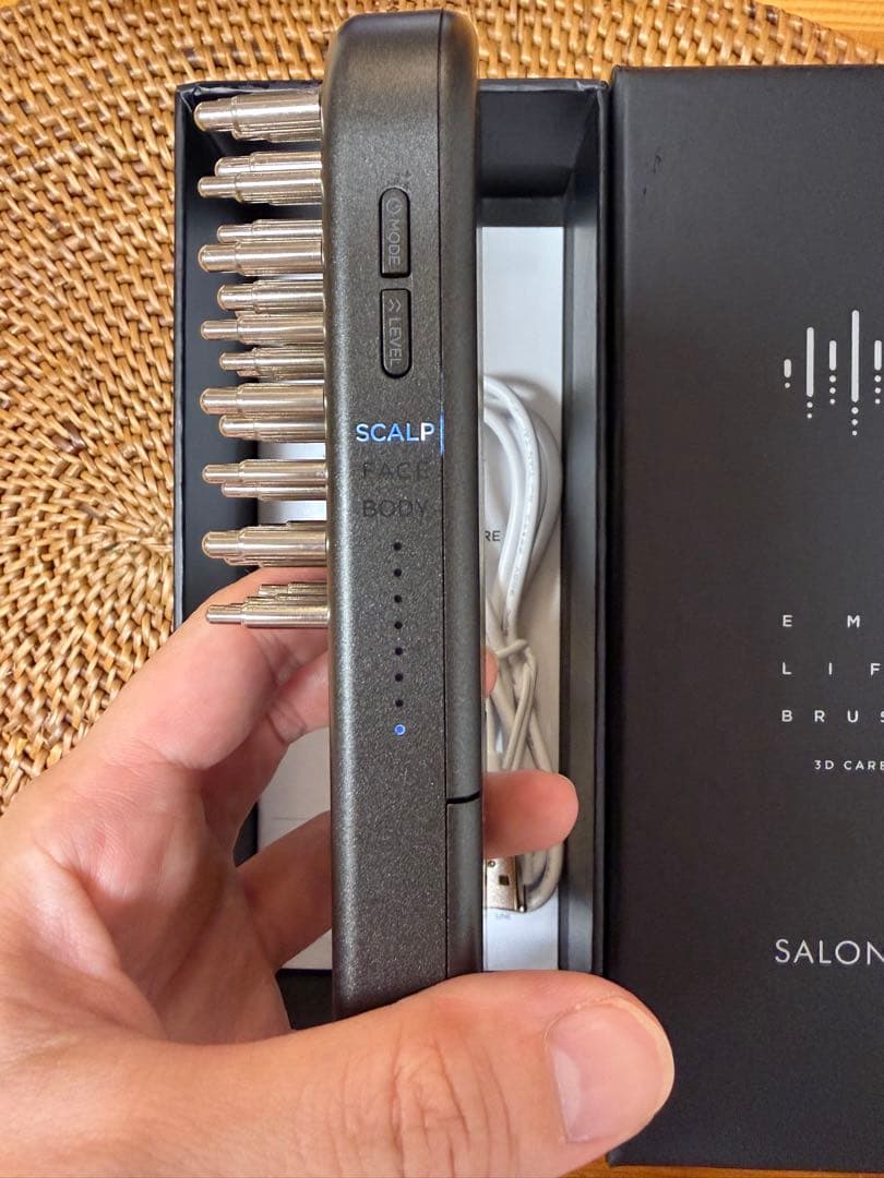 【美品中古】SALONIA サロニア EMSリフトブラシ SAL24305BK