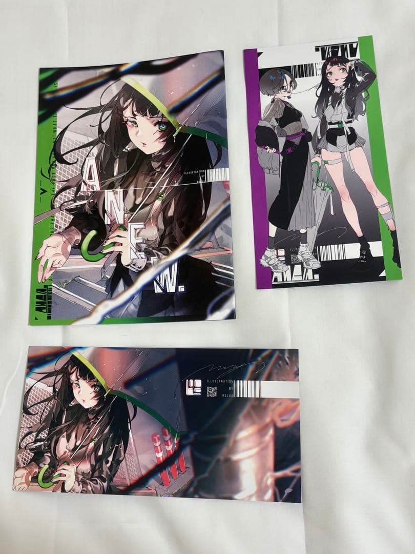 ろるあ イラストカード 同人誌 オリジナル フルカラー イラスト集