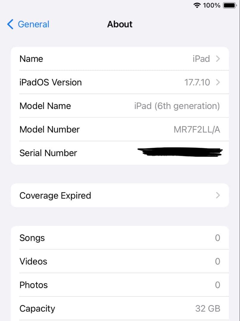 iPad（第6世代）32GB