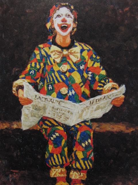 横山申生、笑っちゃう、希少な画集より、新品高級額・額装付