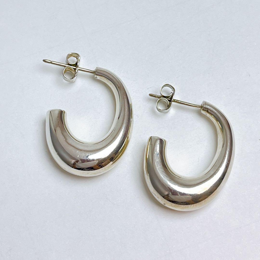 ティファニー J ハーフ フープ ピアス 925 キャッチ社外 - メルカリ