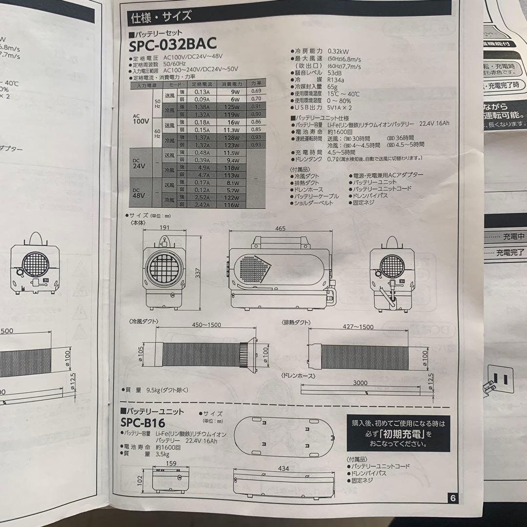 NICHIDO SPCN-032BACポータブルスポットクーラー”エコやん”