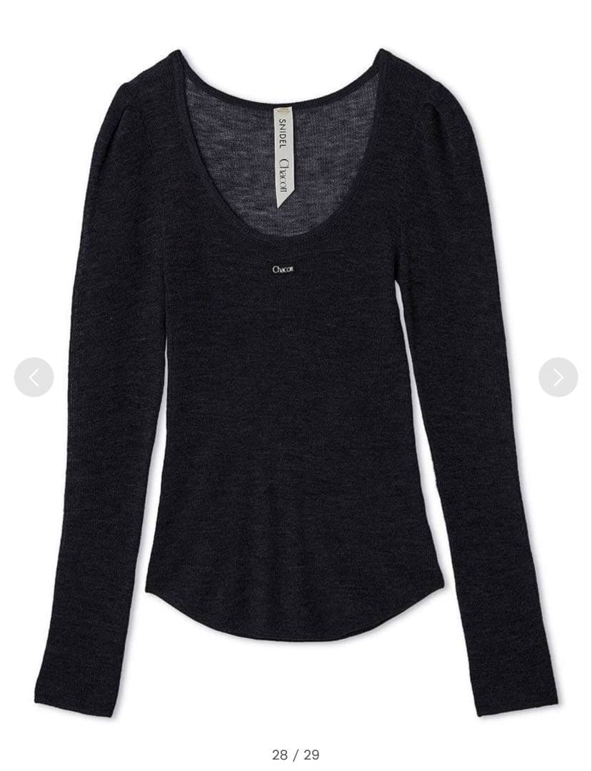 【Chacott】シアーリブニットSWNT254085 Chacott】シアーリブニット(ニット)｜トップス｜SNIDEL(スナイデル)の