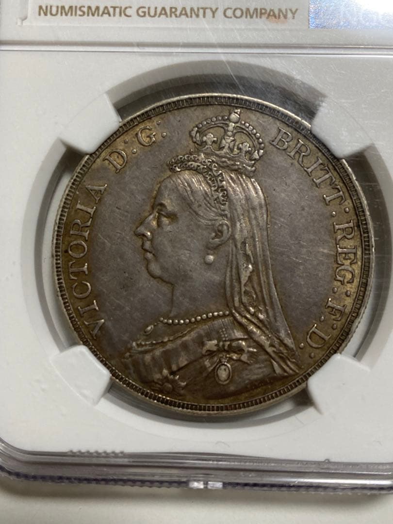 イギリスヴィクトリア女王1889年銀貨