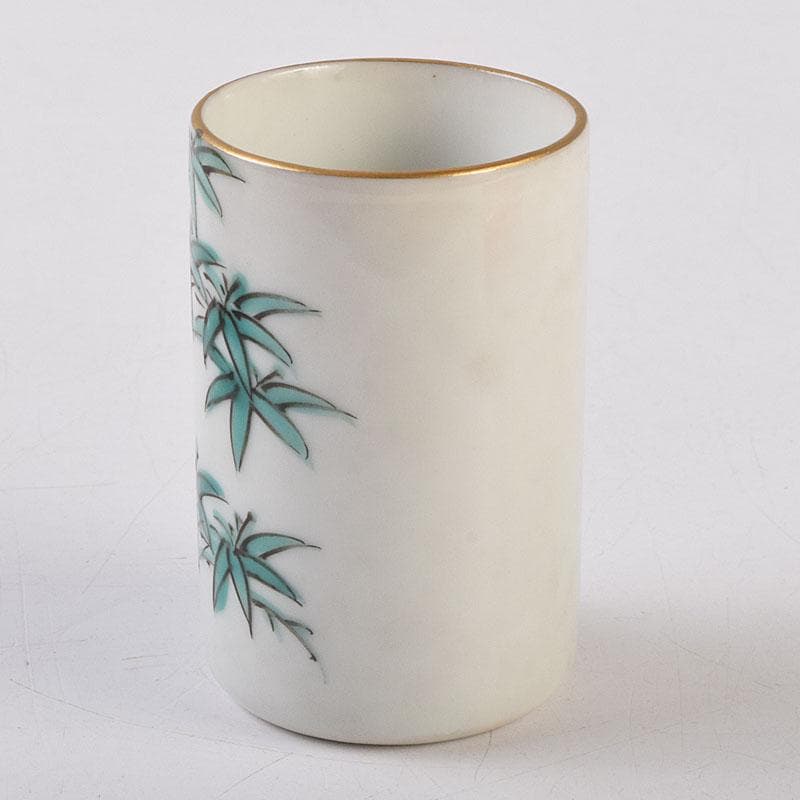 茶道具 渋草焼 渋草柳三作 色絵竹文 茶布筒 共箱 V 8990 - メルカリ