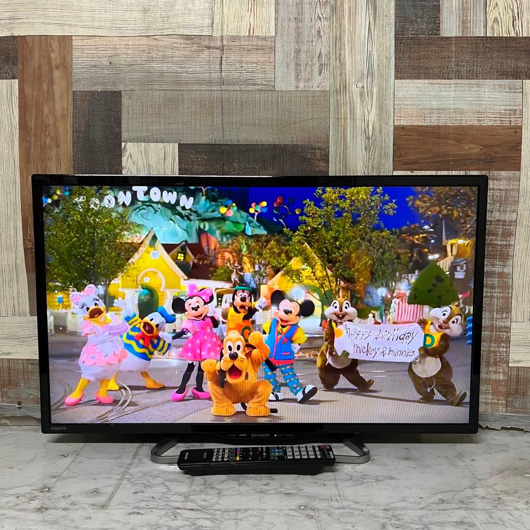 即日受渡❣️全国送料込SHARP32型テレビYouTube、U-NEXTリモコン付