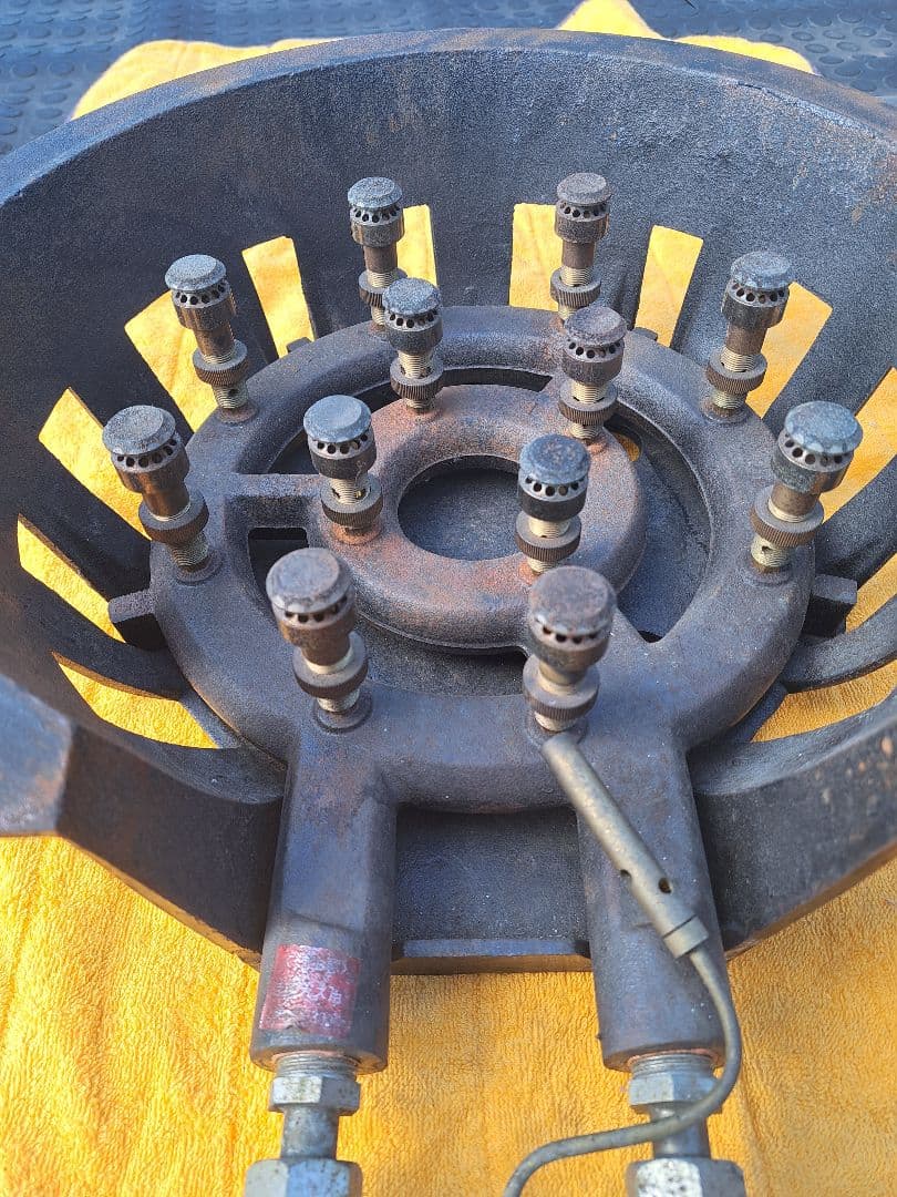 は*と様 サントクバ－ナ 業務用1口ガスコンロ LPガス 鋳物コンロ 2重