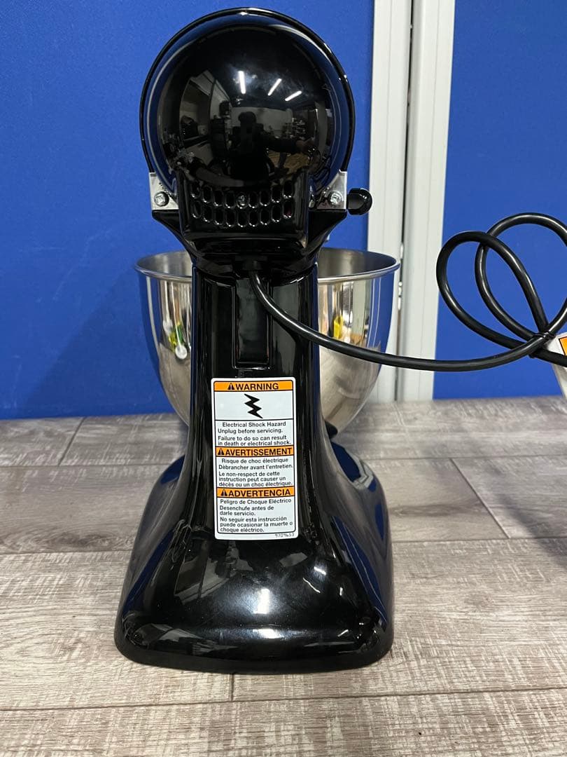 美品☆Kitchen Aid スタンドミキサー ブラック アタッチメント3個付