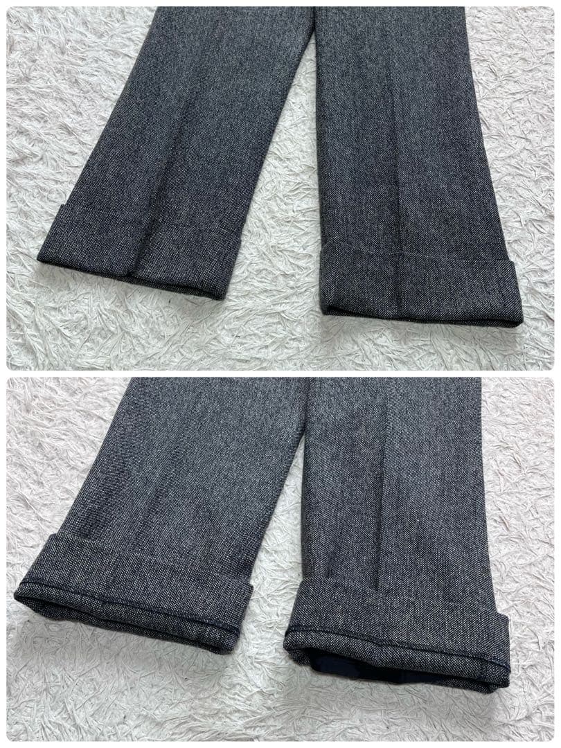 極美品 バーバリーロンドン ツイード セットアップスーツ パンツ