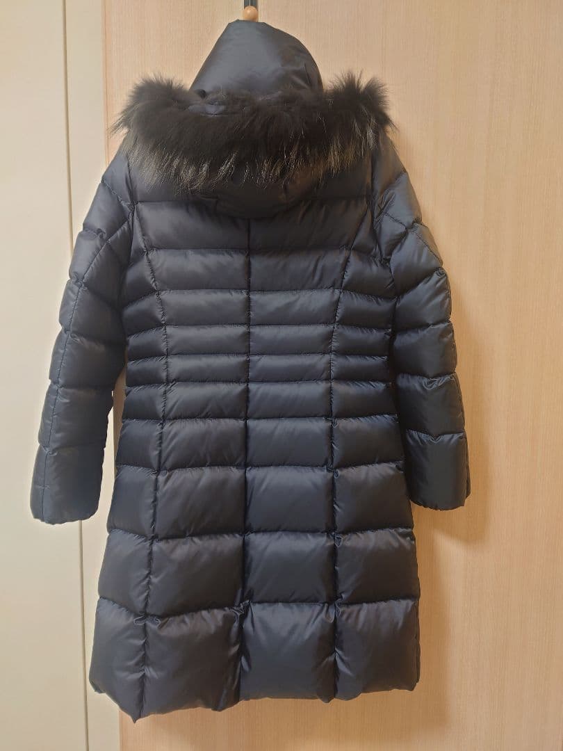 23区 オンワード ダウンコート ネイビー 38サイズ Mサイズ フード