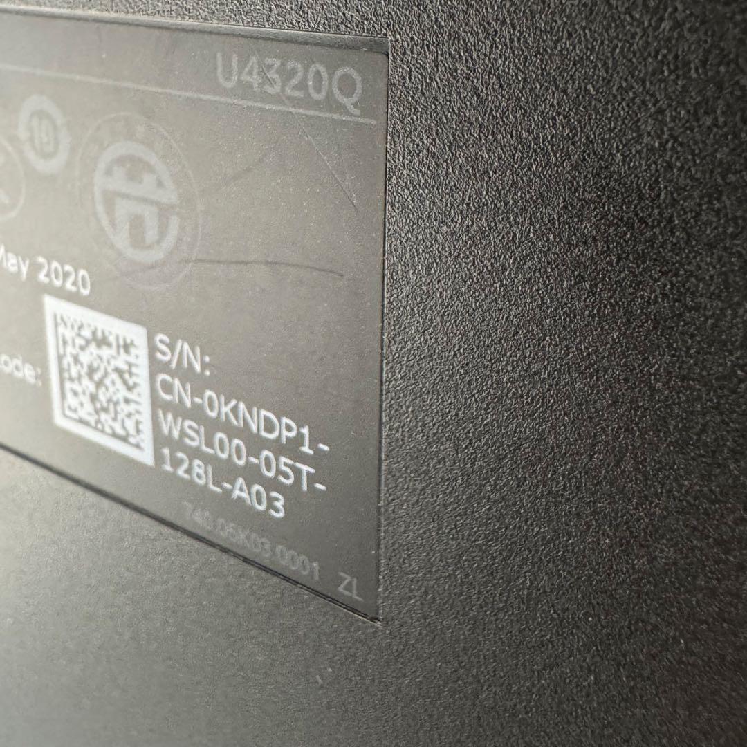 DELL U4320Q 42.51インチ 4K PCモニター 美品