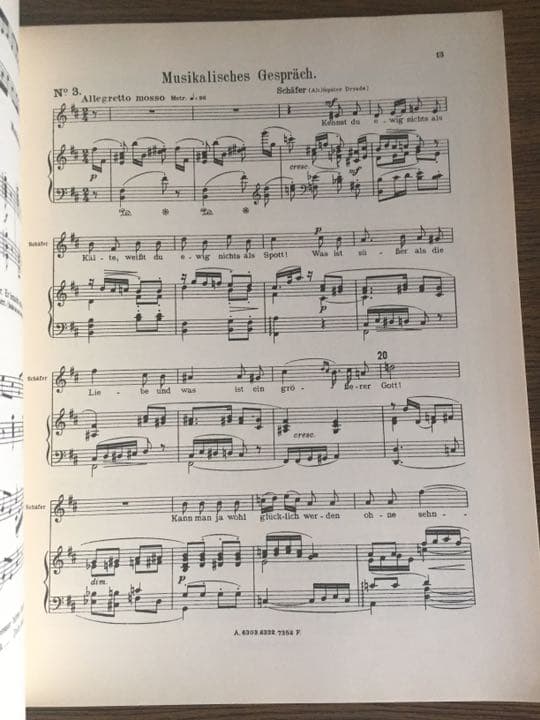 シュトラウス ：町人貴族op.60-3全曲版〜 ヴォーカル・スコア