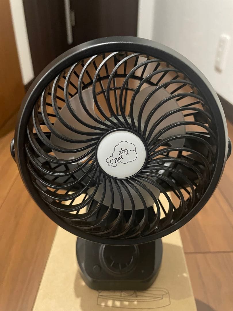 バッテリーファン 4台セット 自動首振り＆最大60時間連続使用 植物などに