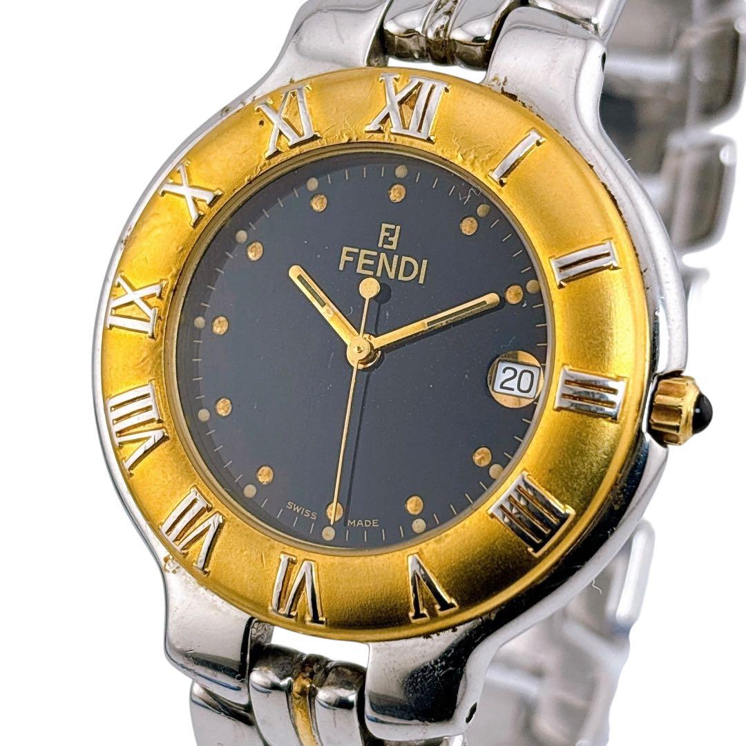 【稼働】 フェンディ 腕時計 900G デイト コンビ クォーツ インデックス 楽天市場】フェンディ オロロジ 900G 017-911 OH レディース クォーツ