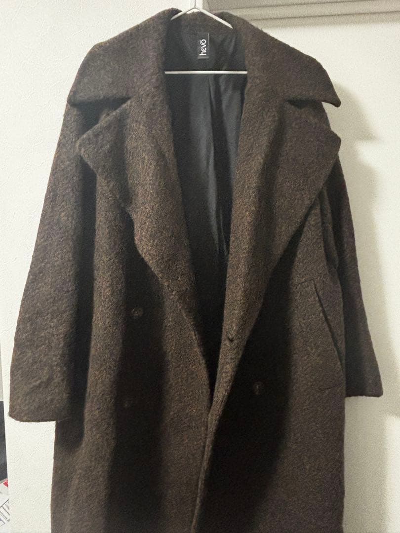 hevoブラウン ダブル チェスターコート HEVO（イーヴォ） コート ジャケット hevo / 別注 BRINDISI ソリッド