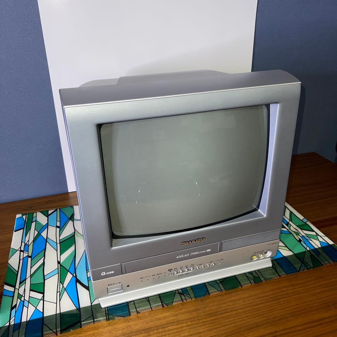 【美品】ブラウン管テレビ　SHARP テレビ&VHSビデオVT-14GH10