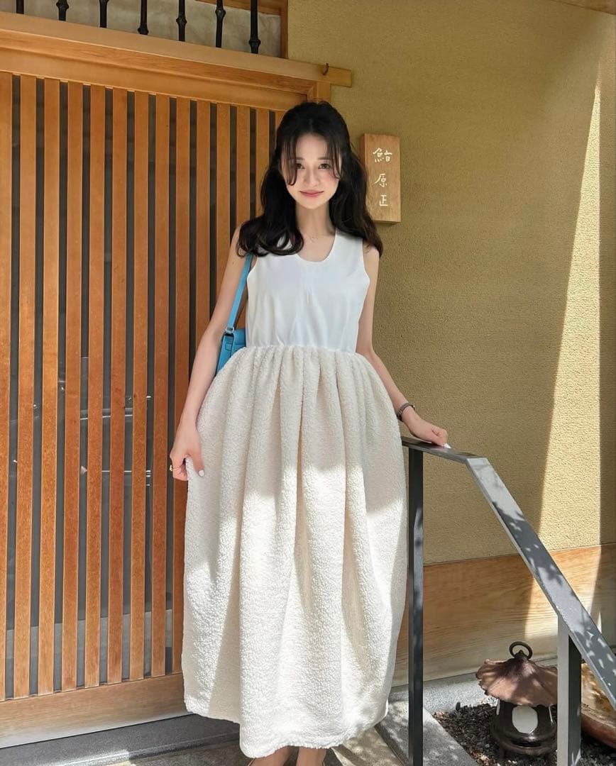 Bibiy ビビィ ロング ワンピ SABRINA サブリナ DRESS 白