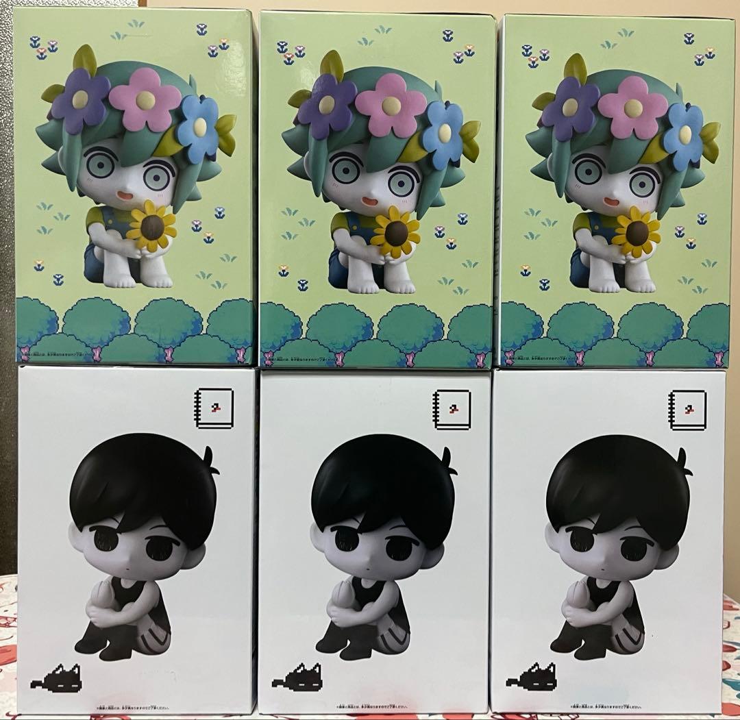 OMORI おすわりフィギュア オモリ3体とバジル3体の計6体セット - メルカリ