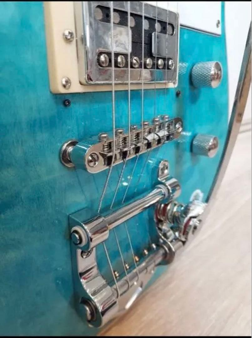 ZEUWI エレキギター ターコイズ - メルカリ