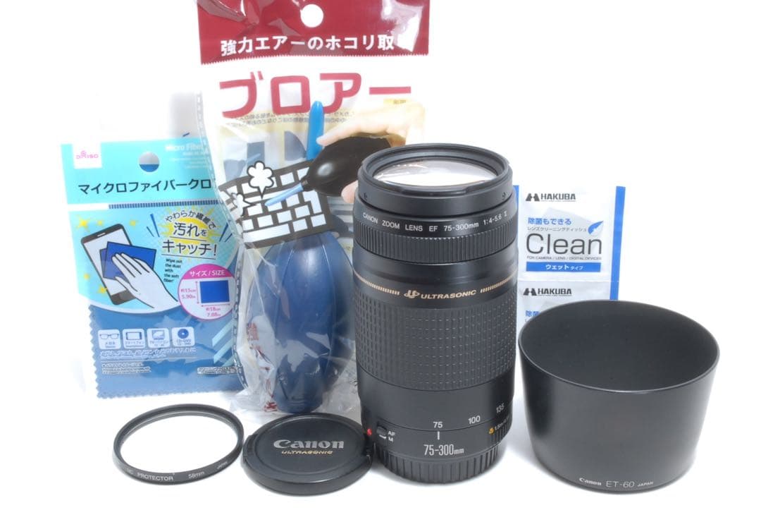 ⭐️キャノン⭐️フード付き⭐️ CANON EF 75-300mm II USM 望遠