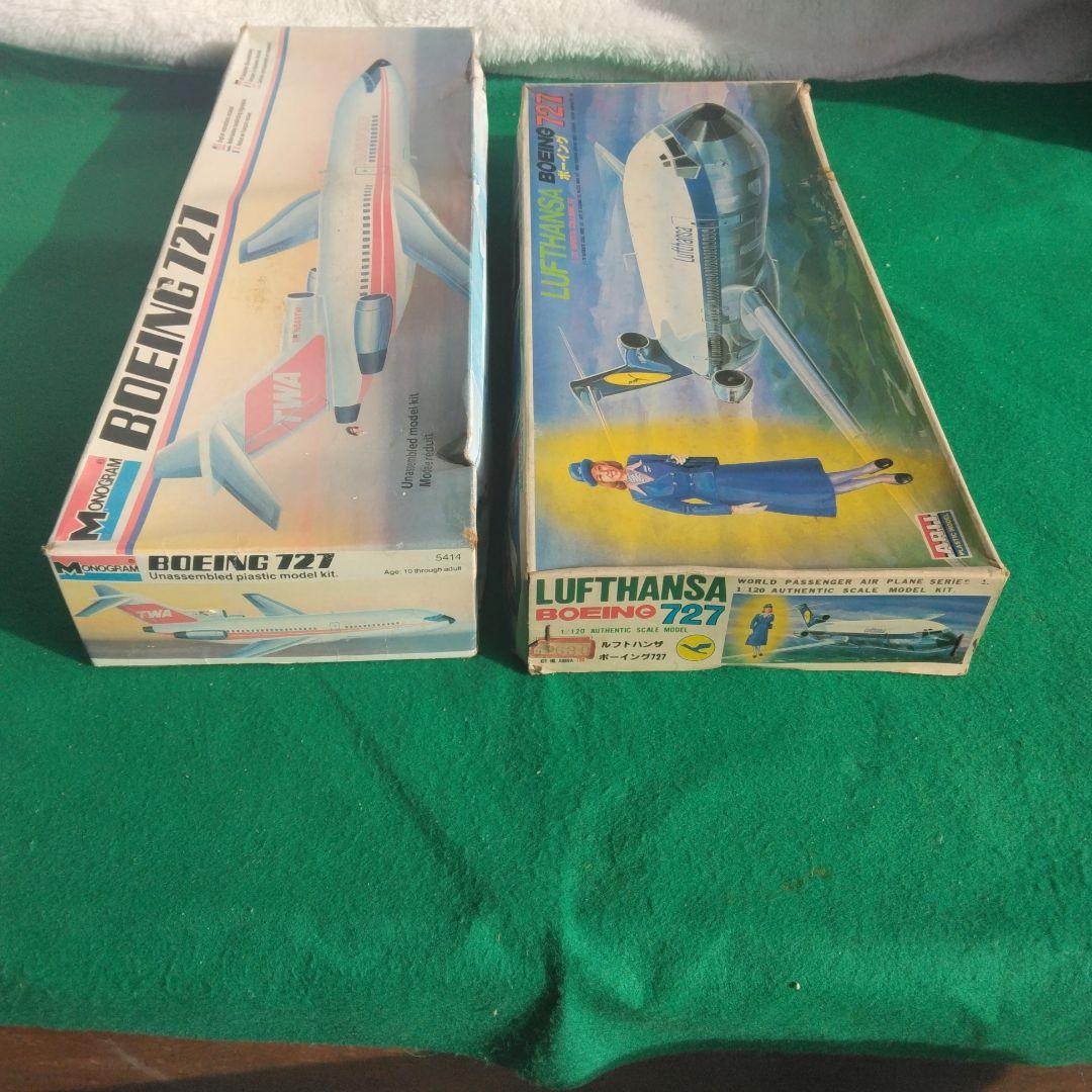 ボーイング727 1/98TWA,1/120 ルフトハンザ モノグラム未開封 - メルカリ