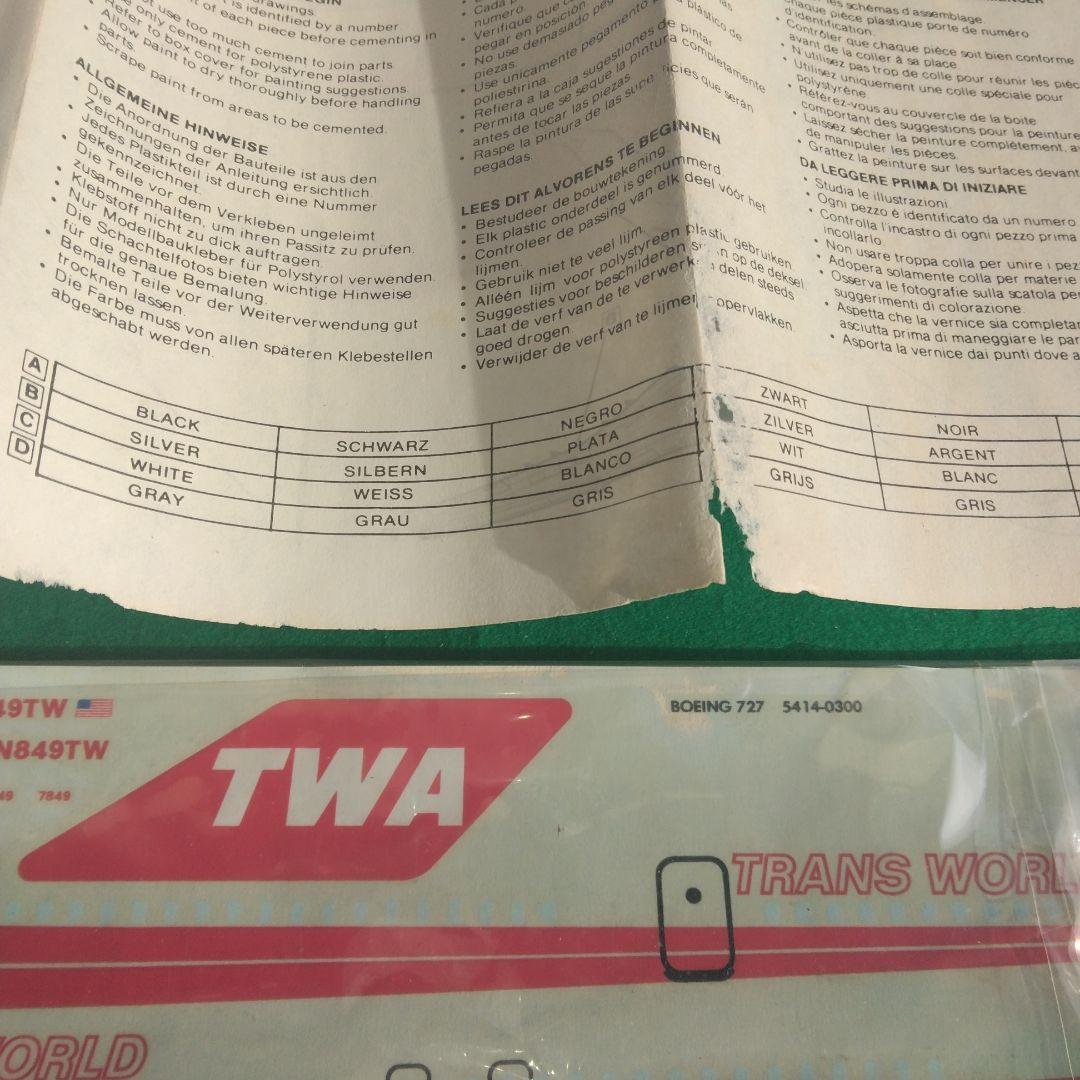 ボーイング727 1/98TWA,1/120 ルフトハンザ モノグラム未開封 - メルカリ