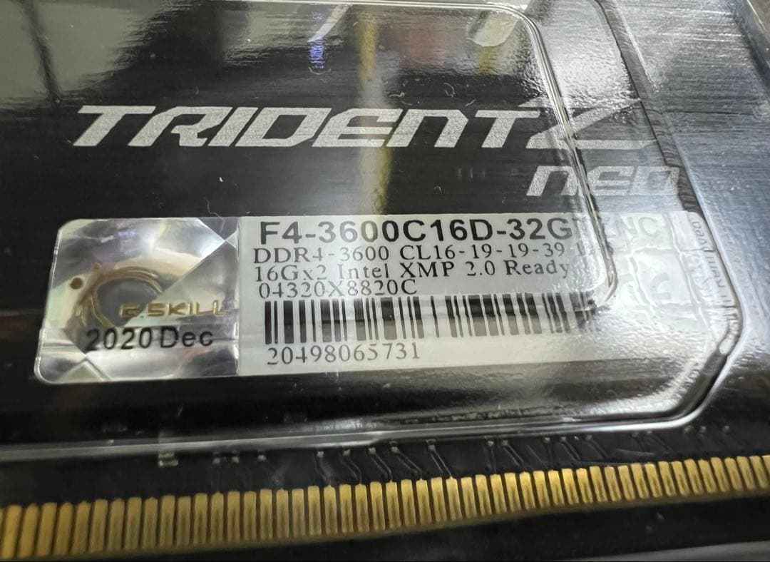 G.SKILL Trident Z Neo 32GB｜DDR4-3600